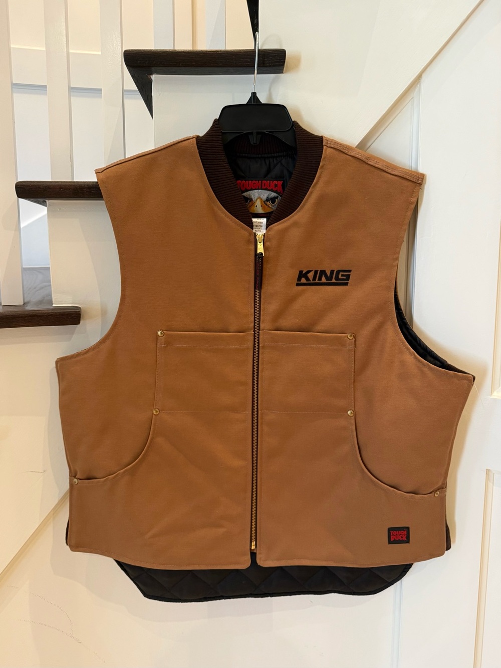 Tough Duck Quilted Lined Work Vest, Size XL